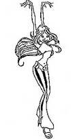 coloriage Winx danse